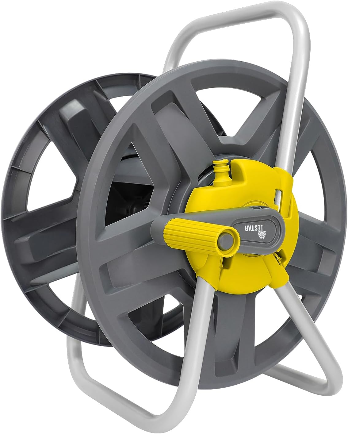 Hose Reel Cart, Holds 65-147 Ft of 5/8 Hose