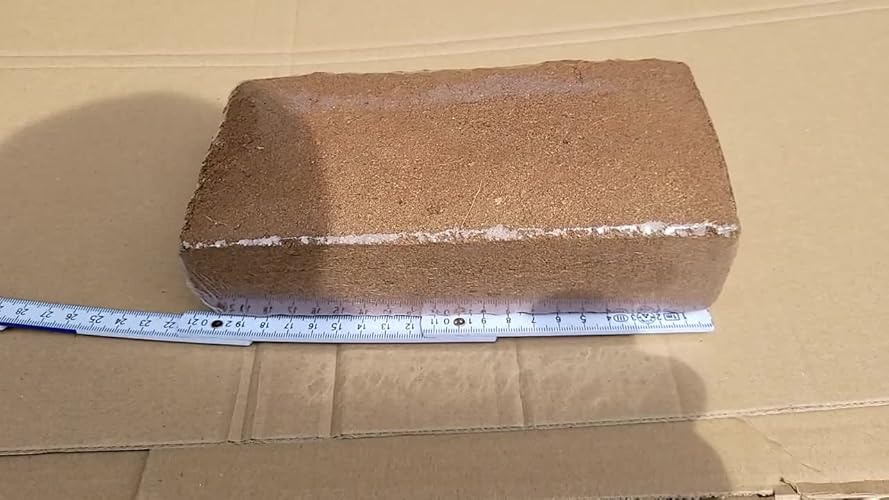 Novatool Kokosblok humusbaksteen kokosaarde met zak bloemenaarde kamerplanten 10 liter 750g 19x18x5cm tuinaarde kokosbaksteen fijne zwelltabletten