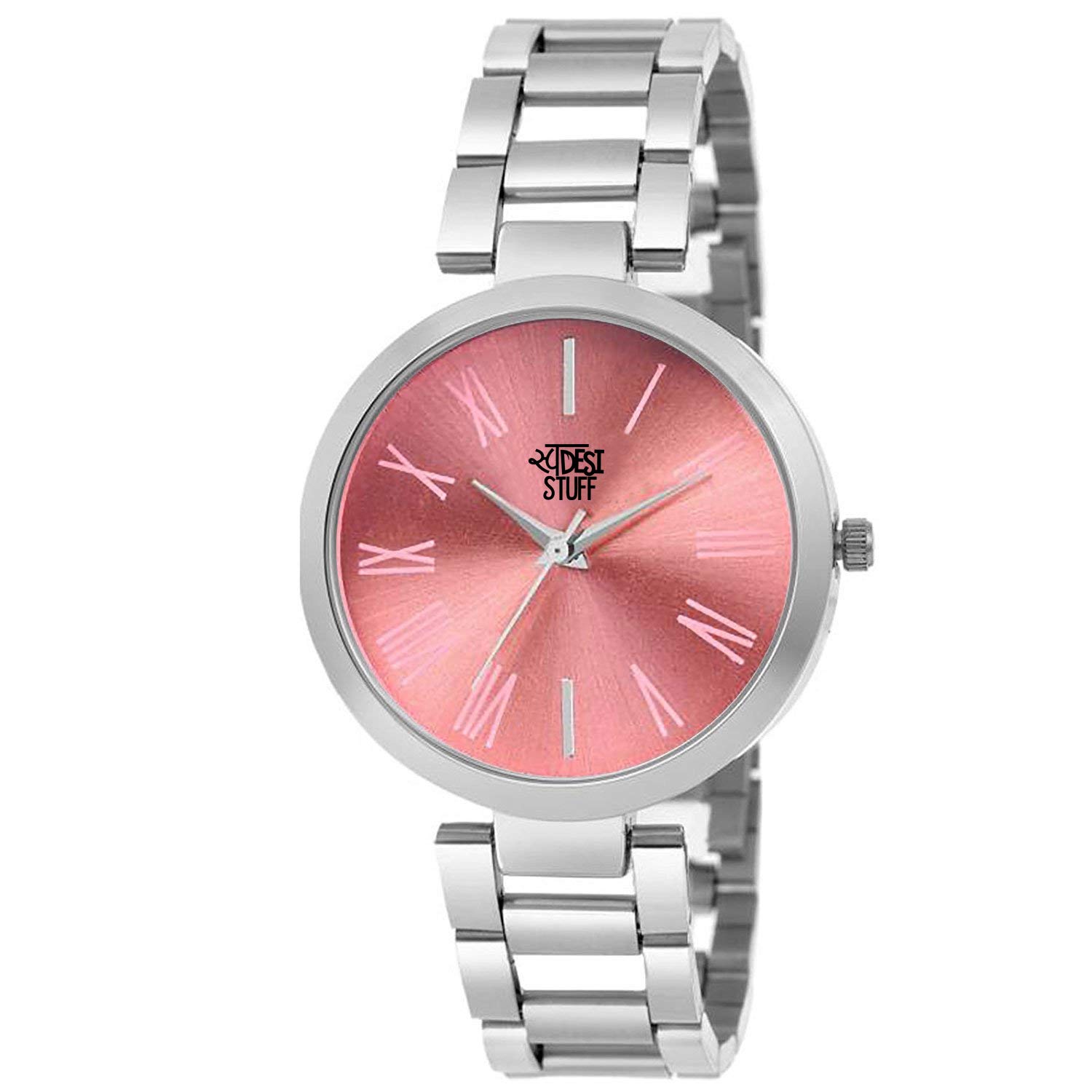 SWADESI STUFF Metal Pink Dial Analogue Watch For Womens & Girls (B0846R4ZR6) Amazon Price History, Amazon Price Tracker