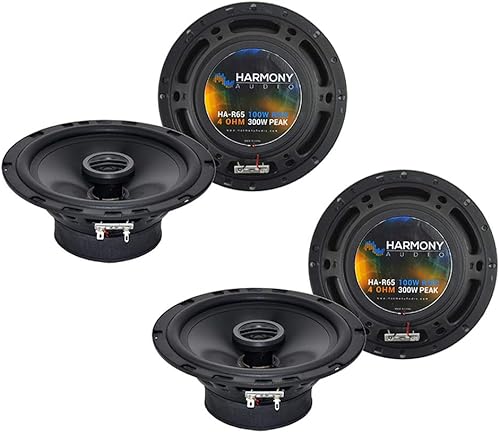 Harmony Audio R65 Factory Speaker Replacement Package Compatible with Daewoo Leganza 1999 2000 2001 2002