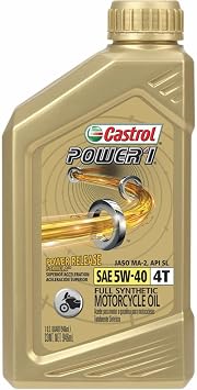 Castrol Power 1 Racing 4T Motorcycle Oil - 5W40-1qt. 06113