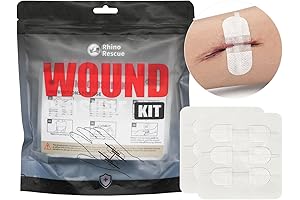 Rhino Rescue Kit: Zip Stitch 6pcs Wound Closure Kit for Fast and Effective Injury Treatment