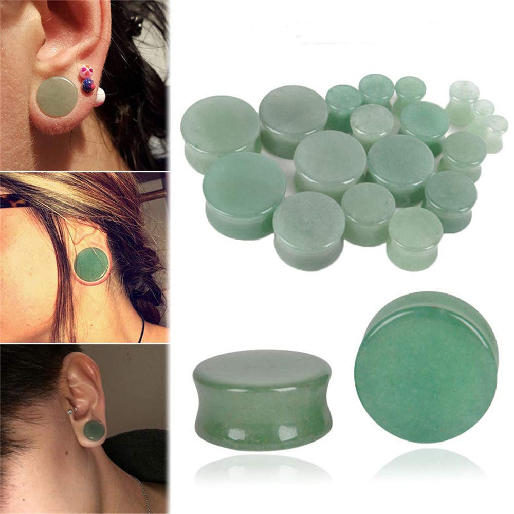 Amazon.co.jp: 人格Dongpo翡翠石耳栓トンネルサドルエキスパンダー