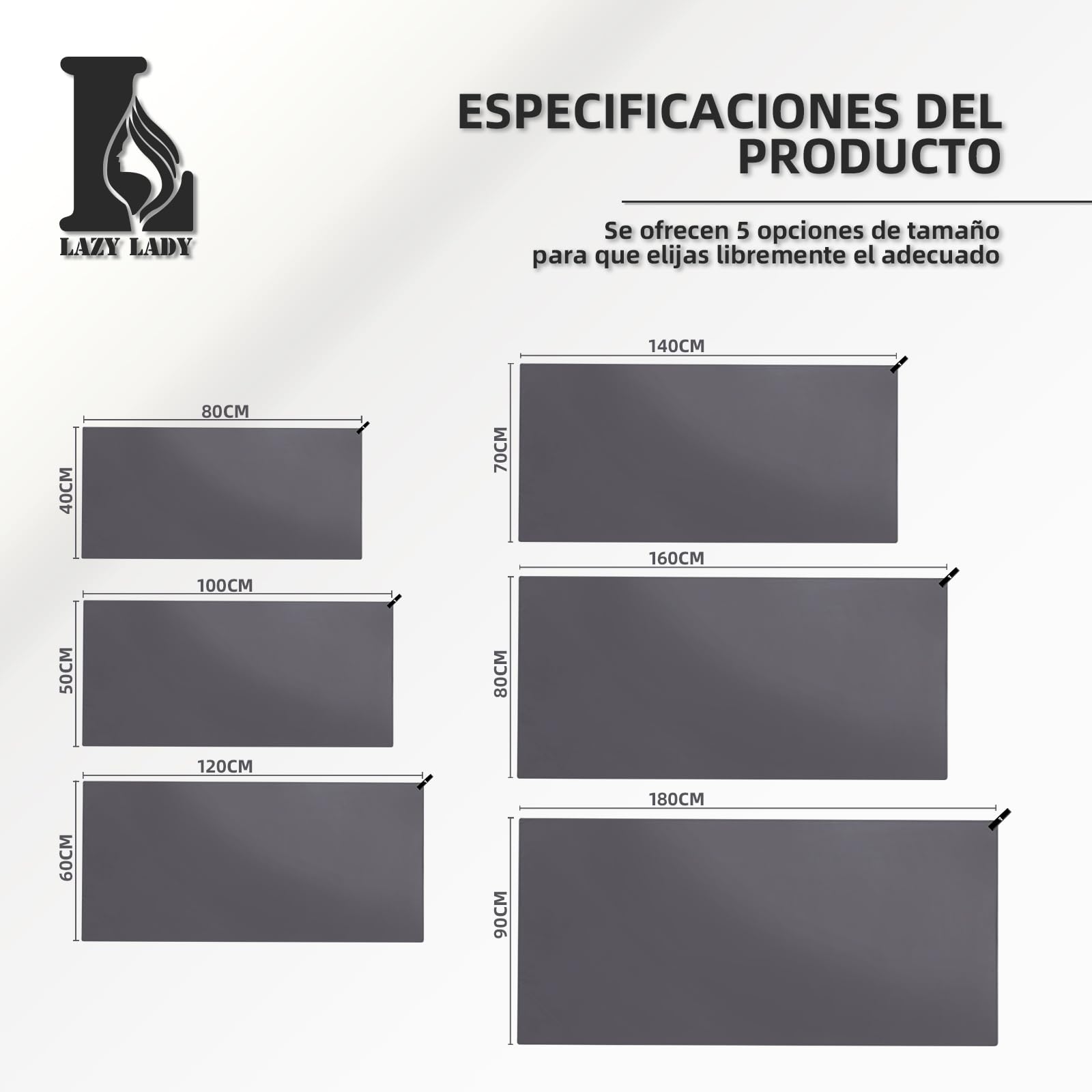 LAZY LADY Toalla Microfibra de Gimnasio para Hombres y Mujeres - 5 Colores, 6 Tamaños, Secado Rápido para Deporte y Gym (Rosa, 80X40CM)