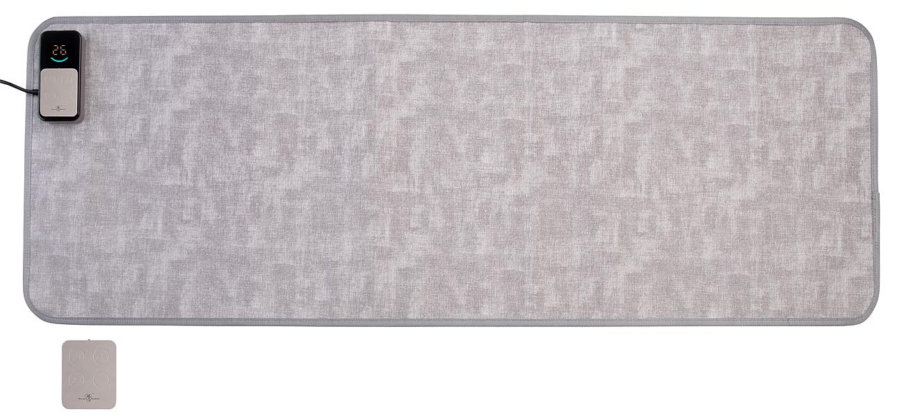 Heizmatte: Heizteppich mit 150 x 50 cm, 7 Temperaturstufen und Timer (Infrarot Teppich, Infrarot Heizteppich, Hund)