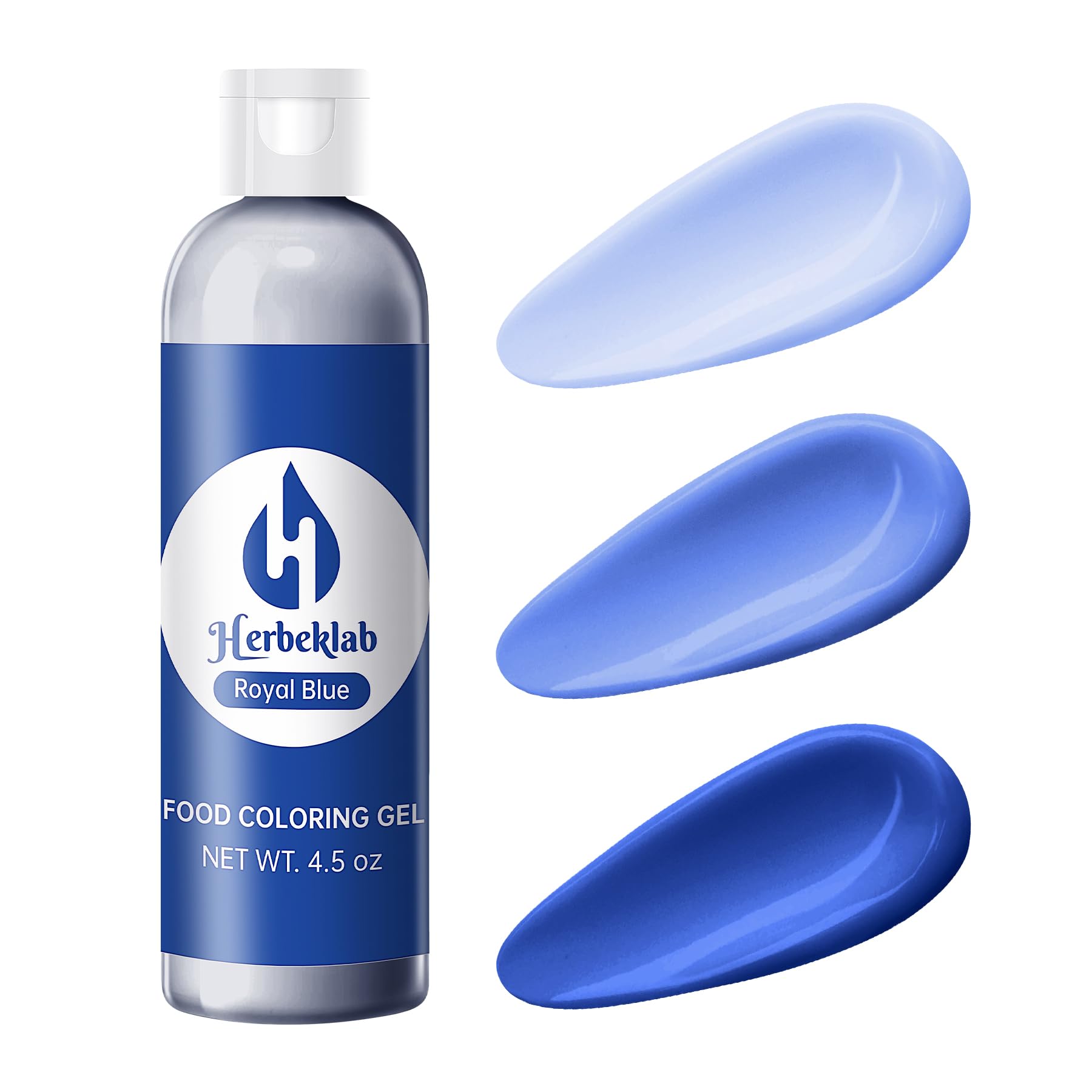Royal Blue Gel Food Coloring – 4.5 oz Professional Grade Concentrated Food Dye, Gel Based Coloring for Icing, Baking, Cake Decorating & Cookies