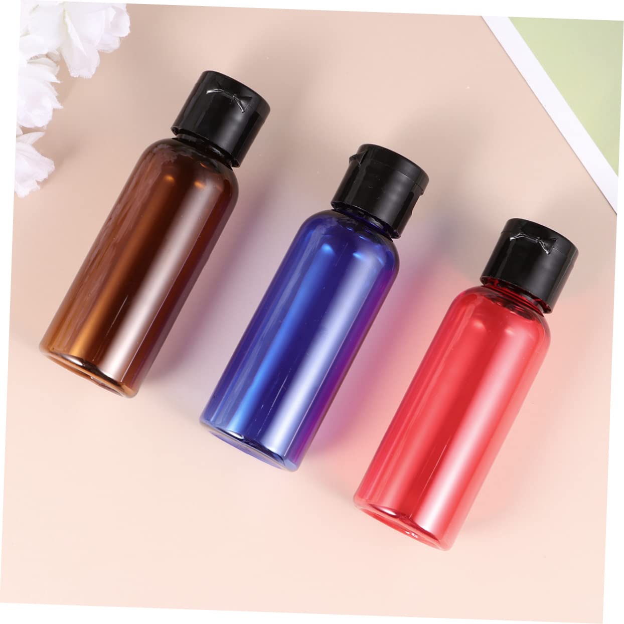 DOITOOL 3 Set Di Flaconi Da Viaggio Ricaricabili Leggeri Da 50 Ml Contenitori Portatili Comprimibili Per Flaconi Di Lozione Set Da 10 Pezzi*3