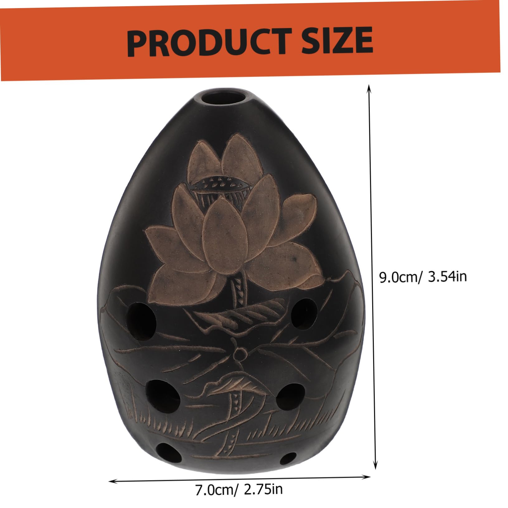 Toddmomy 8 Hole Pottery Ocarina Playable Ocarina for Beginners Mini Musical Instrument Portable and for Children and Students Bag Random