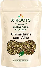 Chimichurri com Alho 500gr X Roots Premium – Mix de Ervas e Alho Aromático – Ideal para Churrasco, Carnes, Parrilla e Grelhados