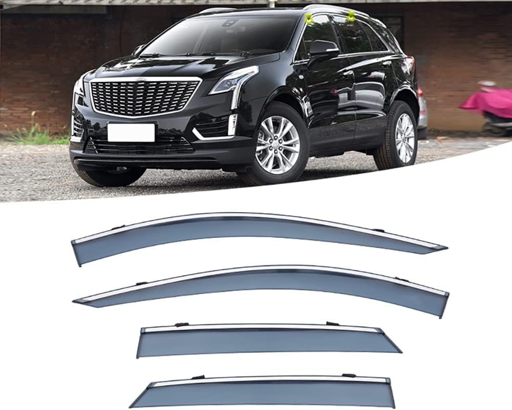 PANXUC Car Wind Deflectors for Cadillac XT5 MK1 2016-2020, Side Window Wind Rain Deflector Window Visor Sun Rain Guard Smoke Guards