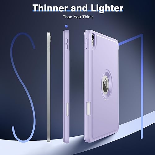 Miniatura 10 de MoKo Funda para iPad de 10 generación con soporte para lápices, iPad de 10.9 pulgadas, funda trasera de TPU suave para iPad de 10 generación,