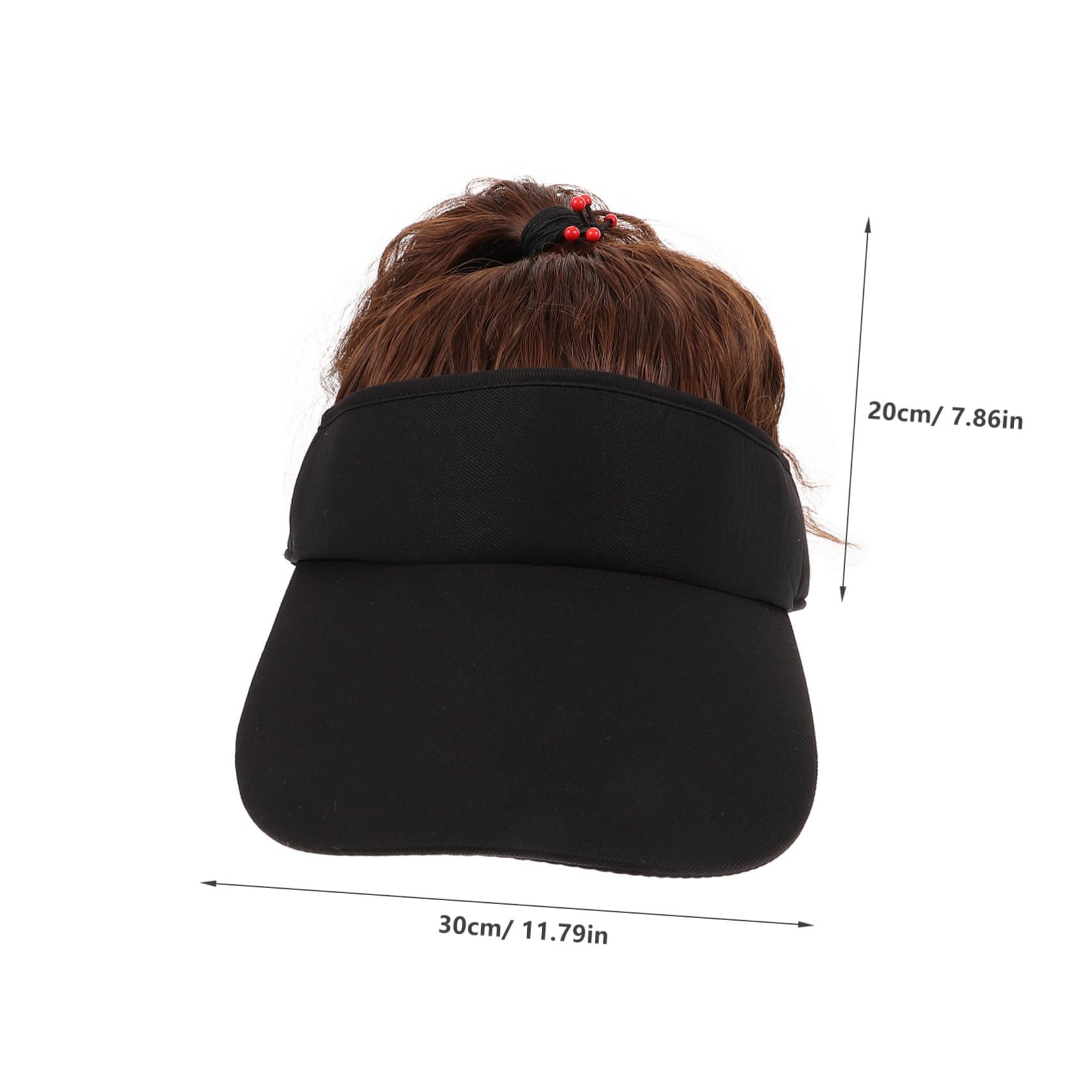 FRCOLOR Women's Baseball Cap Wig Hat Stylish Outdoor Sports Hat for Workout Golf Tennis Casual Daily