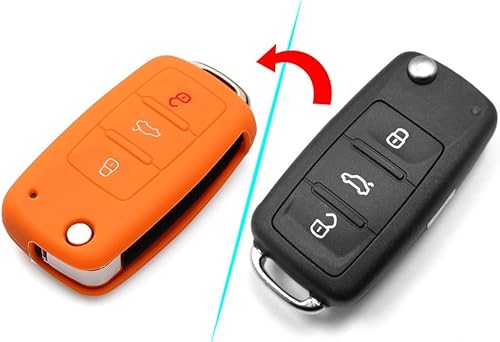 Miniatura 9 de 9 moon Silicone Remote Flip Key FOB Silicone Case Cover for VW Volkswagen New
