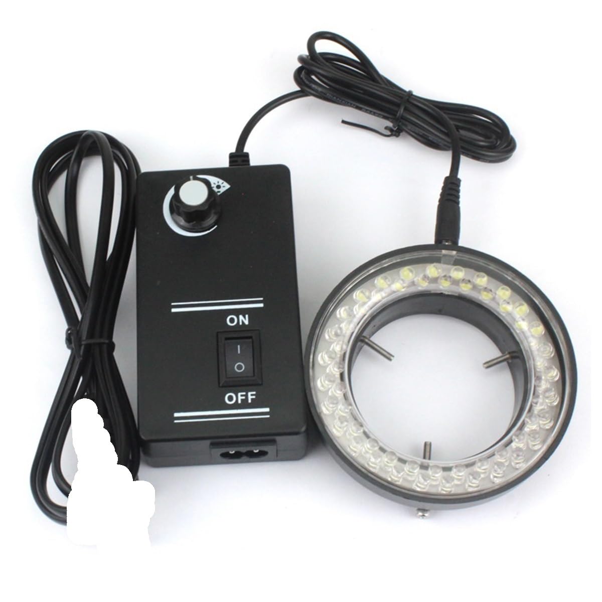 Microscope Industry Stereo Trinocular Microscope Adjustable 56 Ring Light