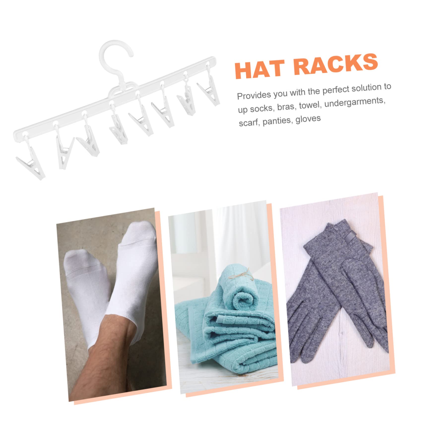 Ciieeo 3 Piezas Tendedero De Una Línea Clips De Almacenamiento De Sombrero Titular De La Gorra De Béisbol Percha De Ropa Montada En La Pared Organizador Colgador De Gorras Páginas