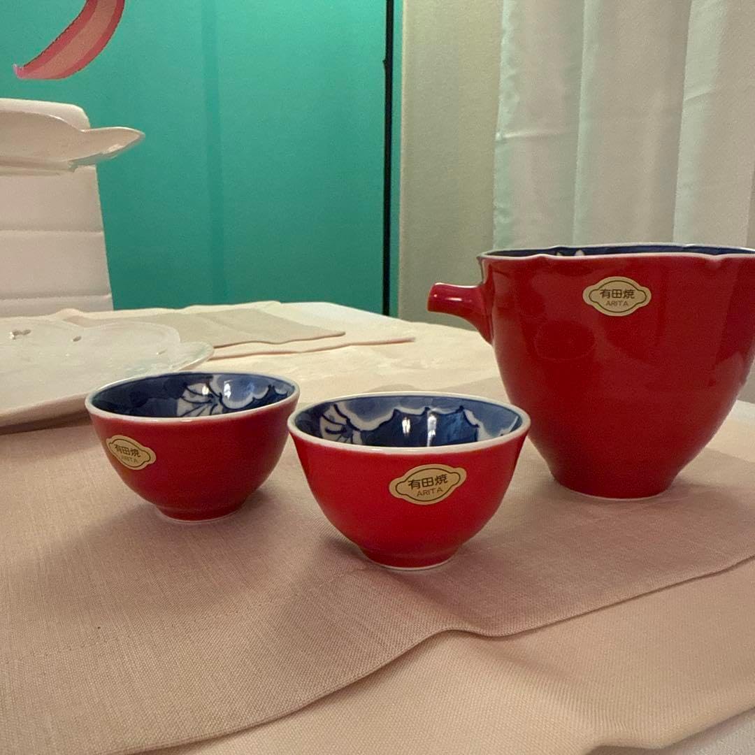 古伊万里 よろけ紋 蕎麦猪口 中猪口　湯呑み　5客 古伊万里 染付 よろけ紋 蕎麦猪口 湯呑み 5客 outlet】訳アリ 古