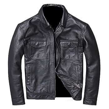 Amazon.com: DreamTraderzz Mens Leather Jackets Black