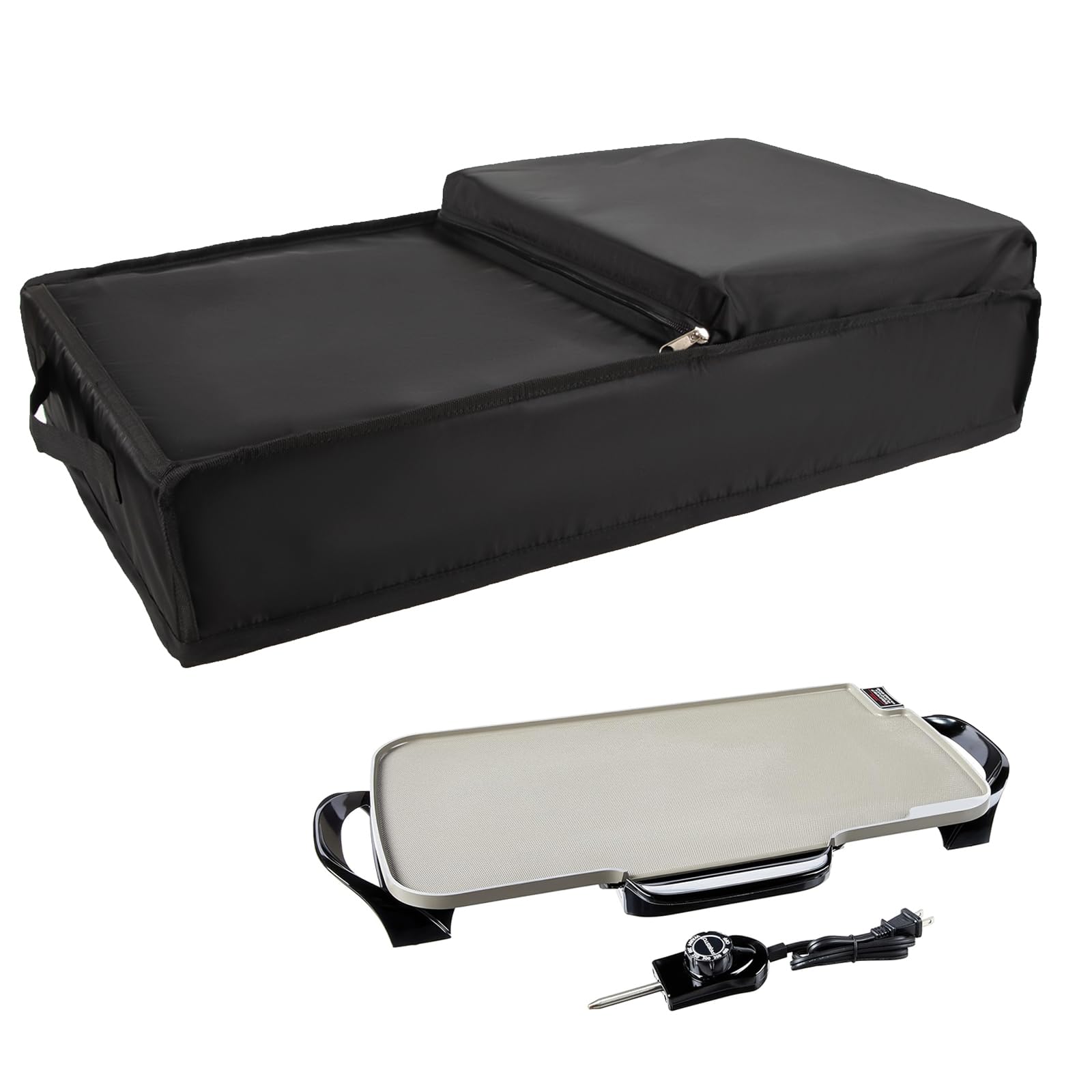 Electric Griddle Cover for Bella Electric Griddle, 420D Nylon Waterproof Dust-Proof Protective Pancake Griddle Cover,Compatible with Bella XL 12