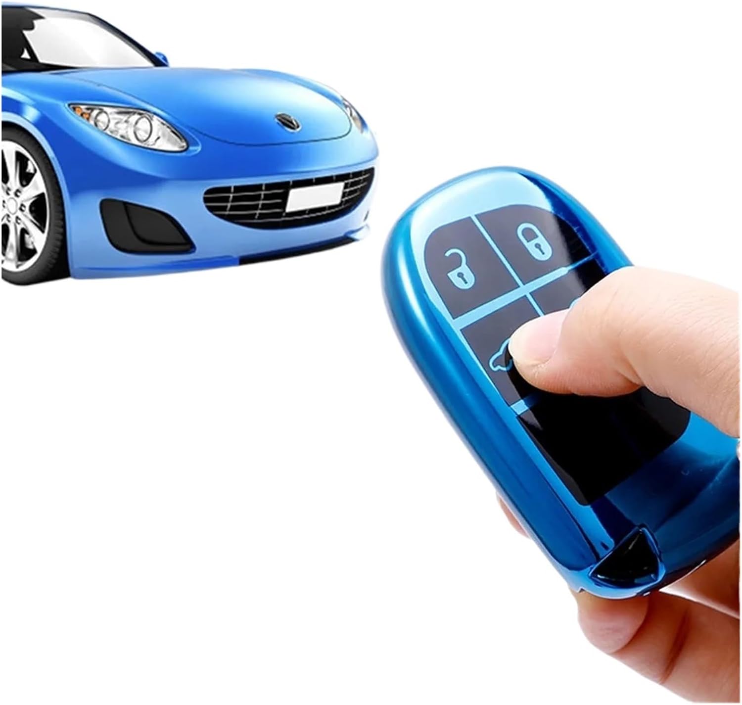 車用リモートキーケースカバー ジープ レネゲード グランドチェロキー ダッジ ジャーニー チャージャー クライスラー 200 300