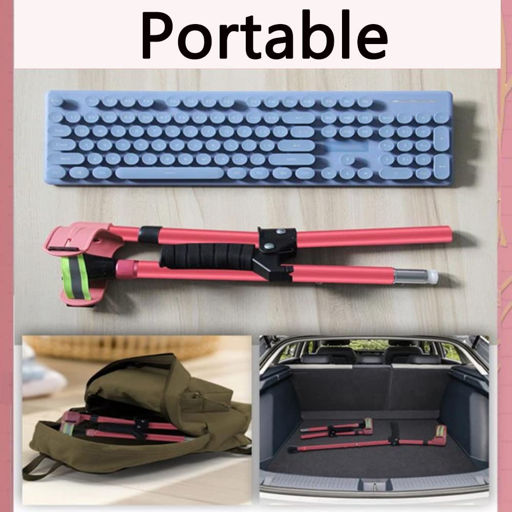 Muletas Plegables para Niños, Bastones Ajustables con Manguitos Ergonómicos, Muletas Plegables para Antebrazos, Muletas Ortopédicas para Axilas, Bastón De Antebrazo - Altura Ajustable (Color :