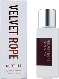 APOTHIA - Velvet Rope Travel Eau de Parfum | Vanilla Martini & Jasmine | Award Winning Fragrance | Premium Ingredients | Long Lasting Scent | 0.5 oz | 15 ml | Travel Size | Luxury Quality