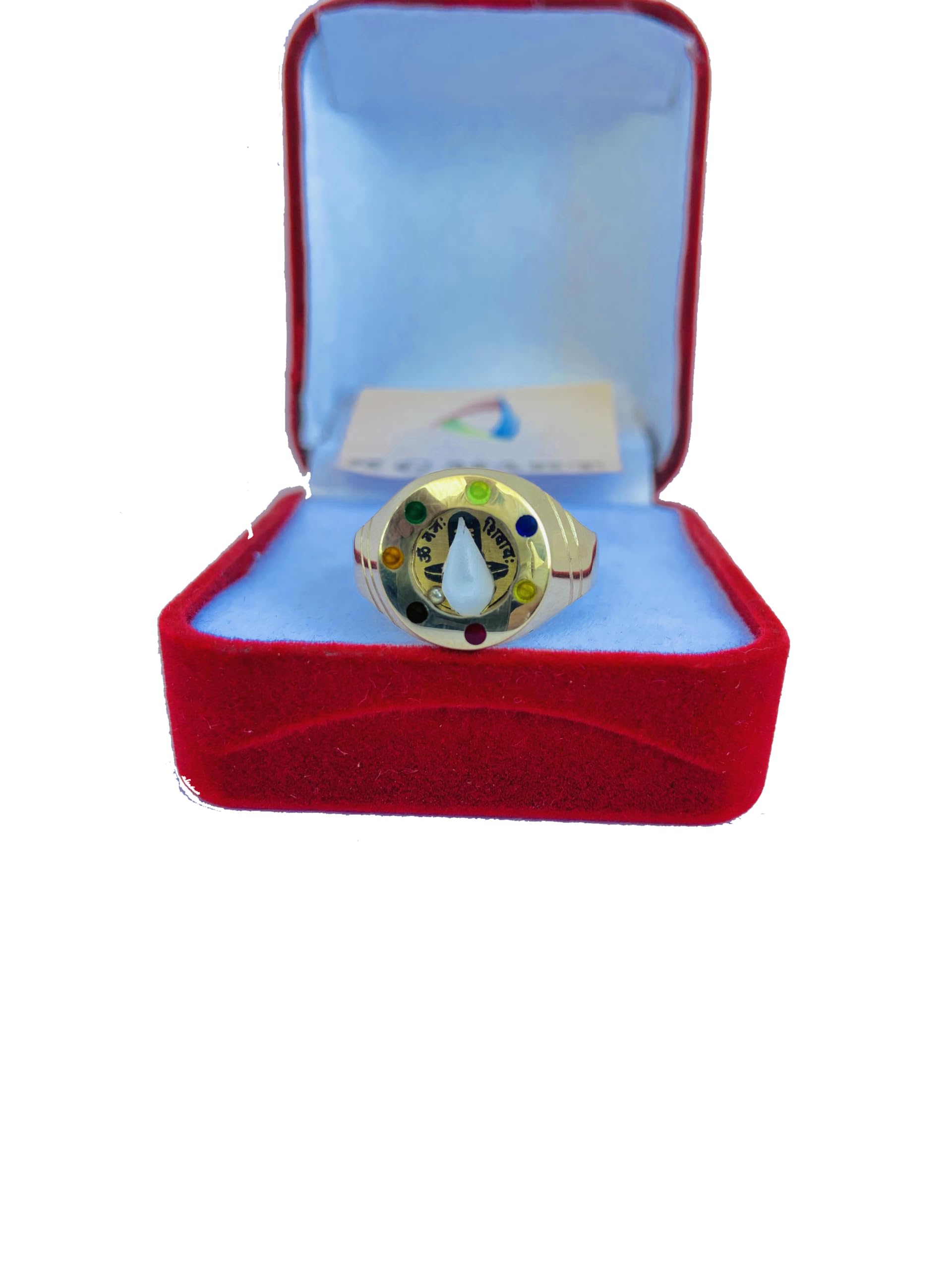 Ashtadhatu Navratan Stone With Para Gold Plated Brass Ring-1-image-15