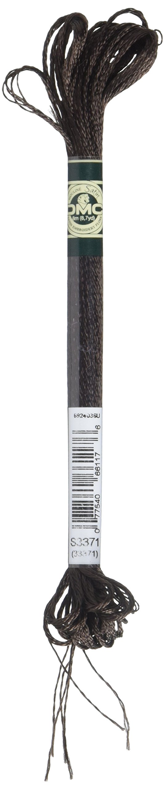 DMC1008F-S3371 Shiny Radiant Satin Floss, Coffee Bean, 8.7-Yard