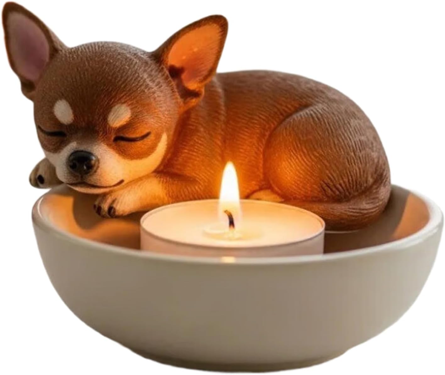 Artistics Resin Dog Stand, Sturdy and Safe Pet Light Decor for Shelves, Gift for Dog Lovers, Home Decor
