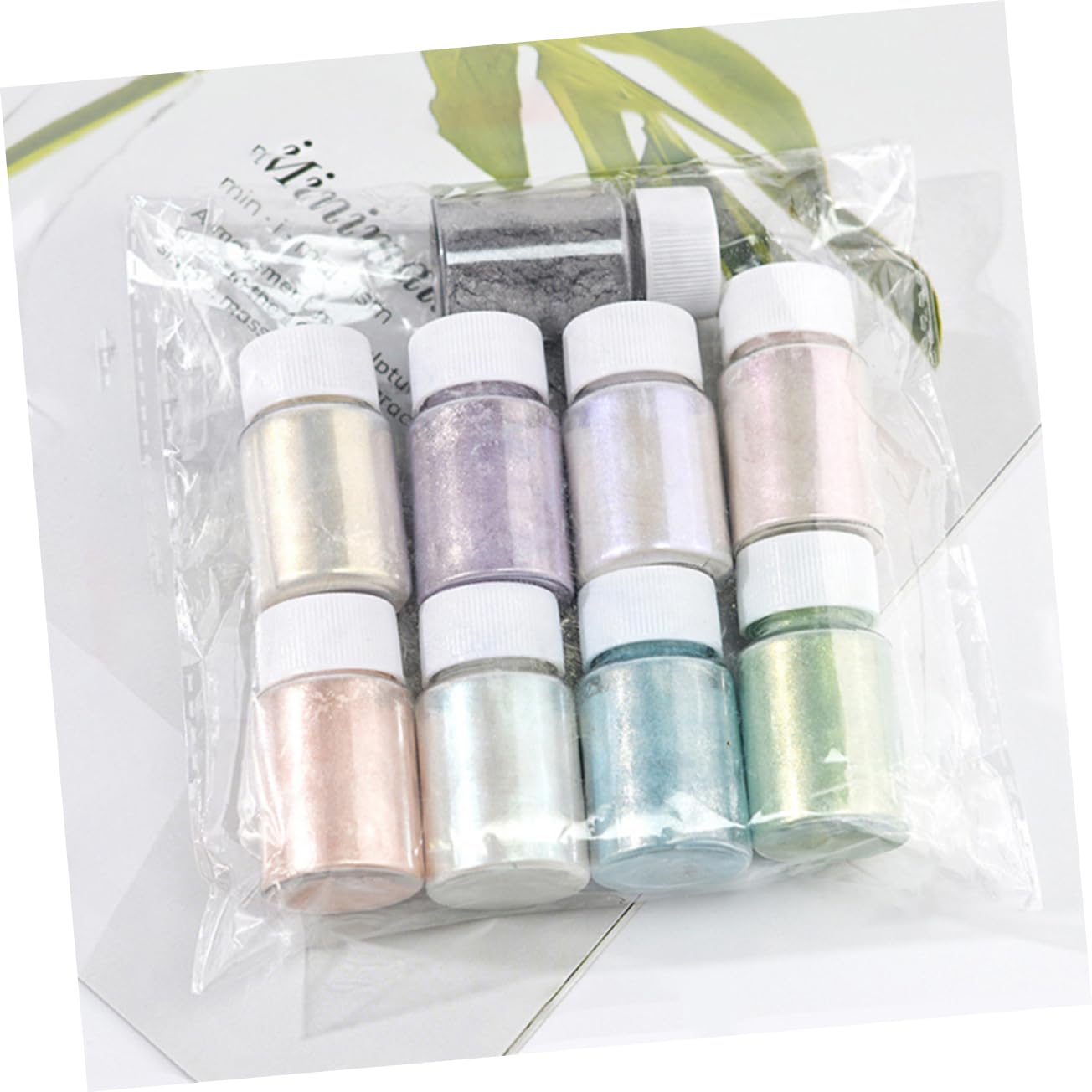 Set 9 Pigmenti Colorati in Polvere di Mica per Cosmetici Fai da Te, Pigmento Naturale per Nail Art e Trucco, Polvere per Artigianato e Miscele Personalizzate, Adatto