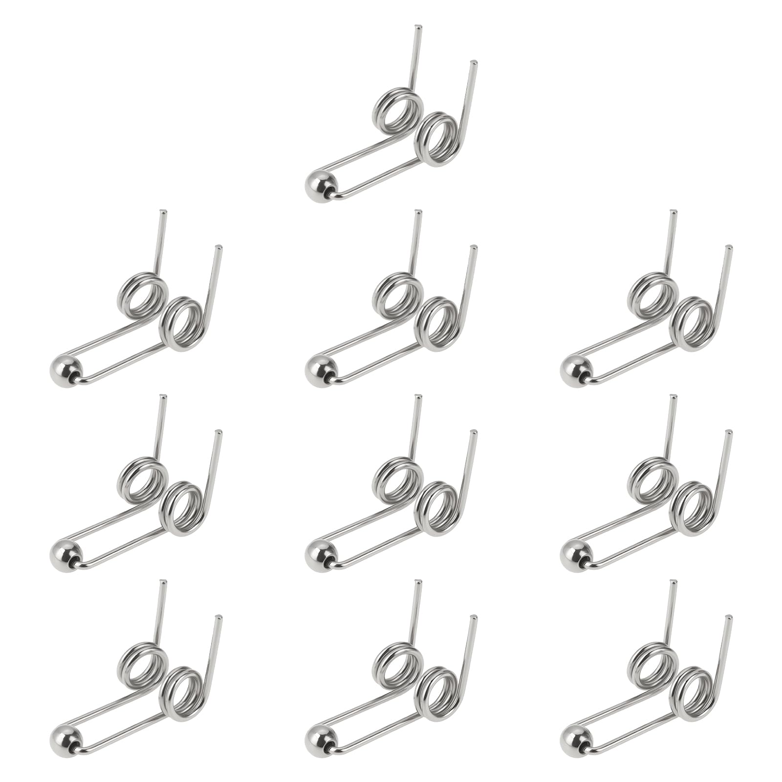 The Lord of the Tools 10Pcs 1.2x24mm Double Return Torsion Spring for Most Wire Curling Iron