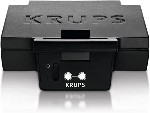 KRUPS FDK461 Sandwichmaker – Dreiecks-Sandwichtoasts, Keramik-Antihaftplatten, 850W, extra tiefe Form