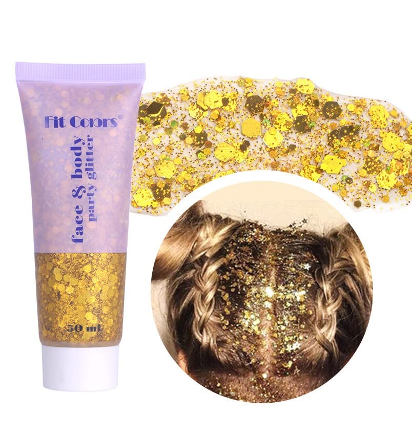 Beliky Girl Body Glitter Gel, 50ml Face Glitters Body Sequins Shimmer Liquid Eyeshadow