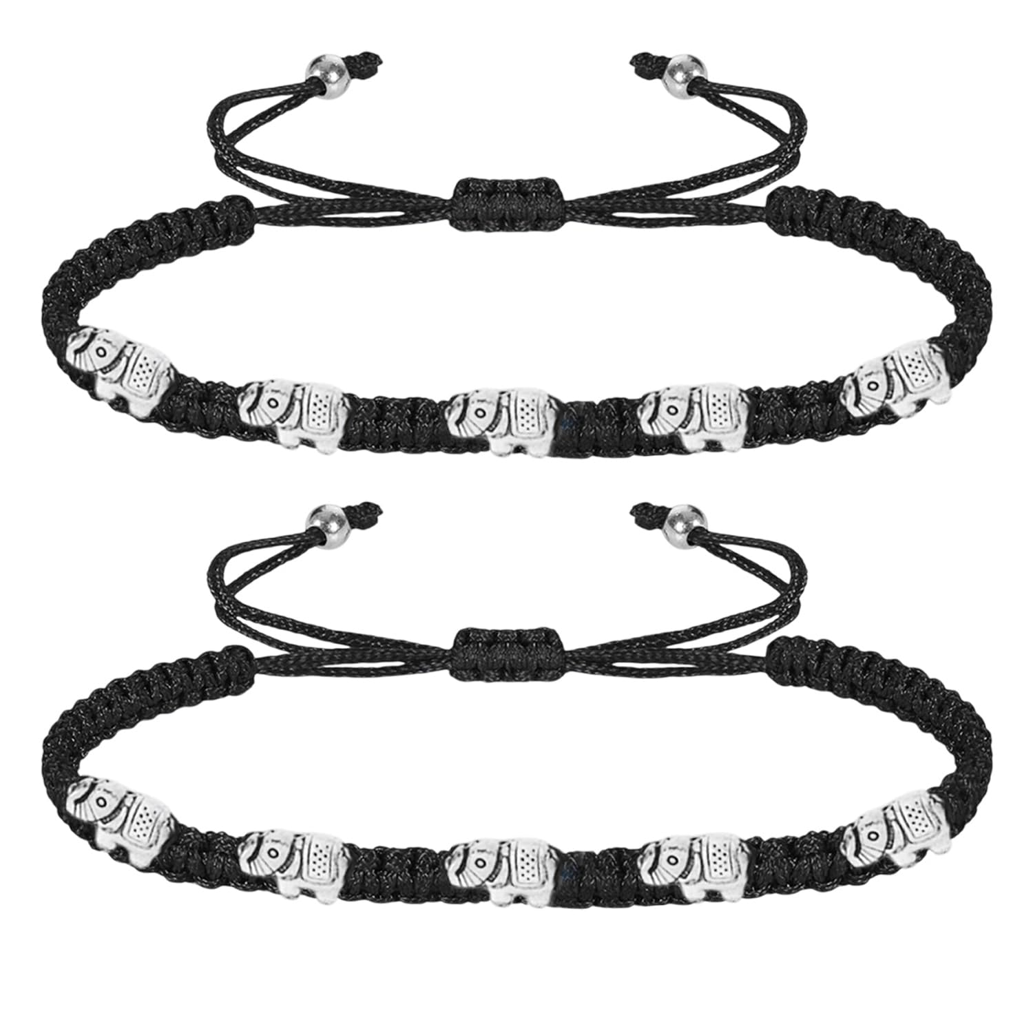 vama FASHIONS Adjustable Black Thread Kala Dhanga Nazar Anklet Elephant Charm Ankle Anklet Handmade Nazar Nazariya Payal For Women Girl's-picture-27