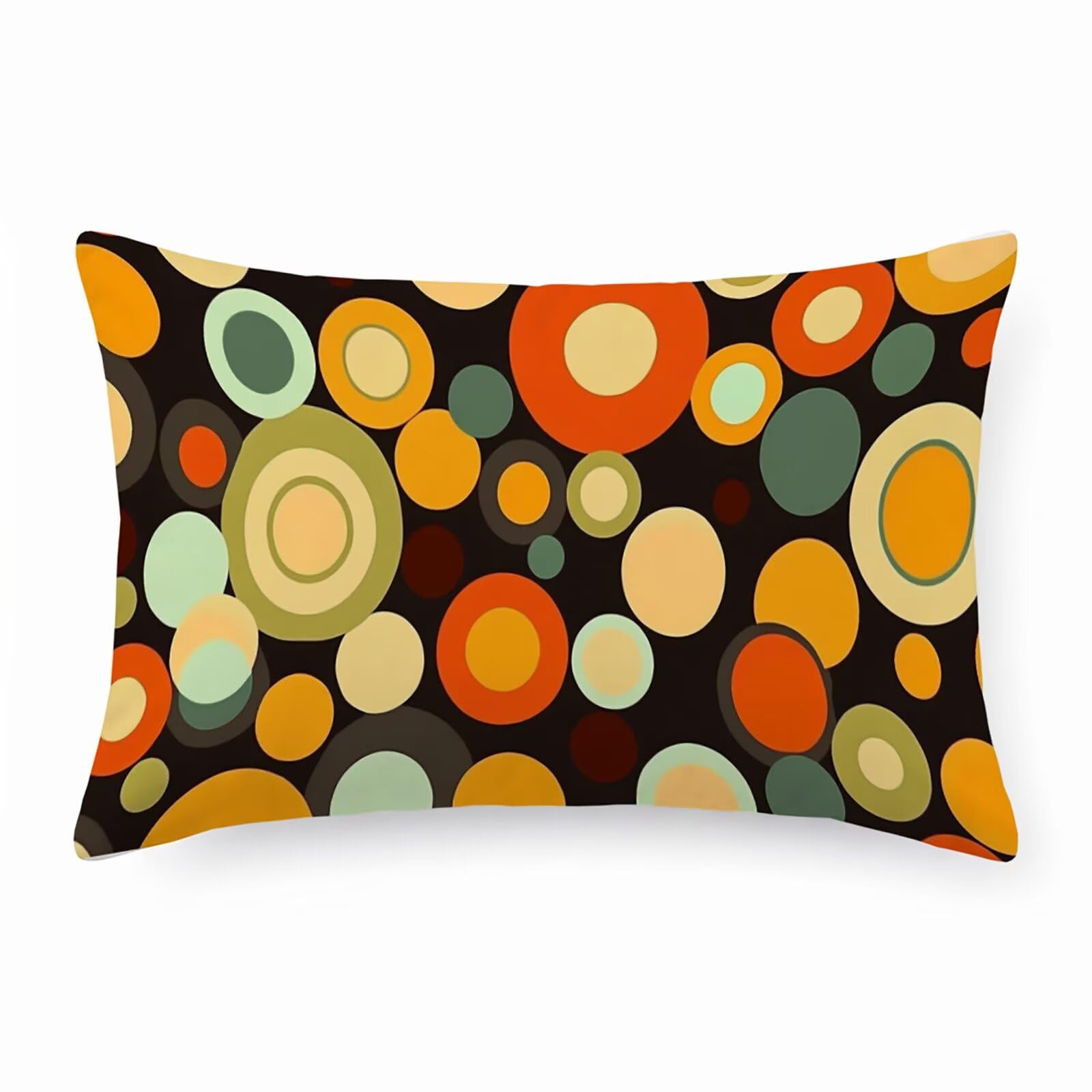 Housse de coussin 50x100 en velours de luxe moderne à pois