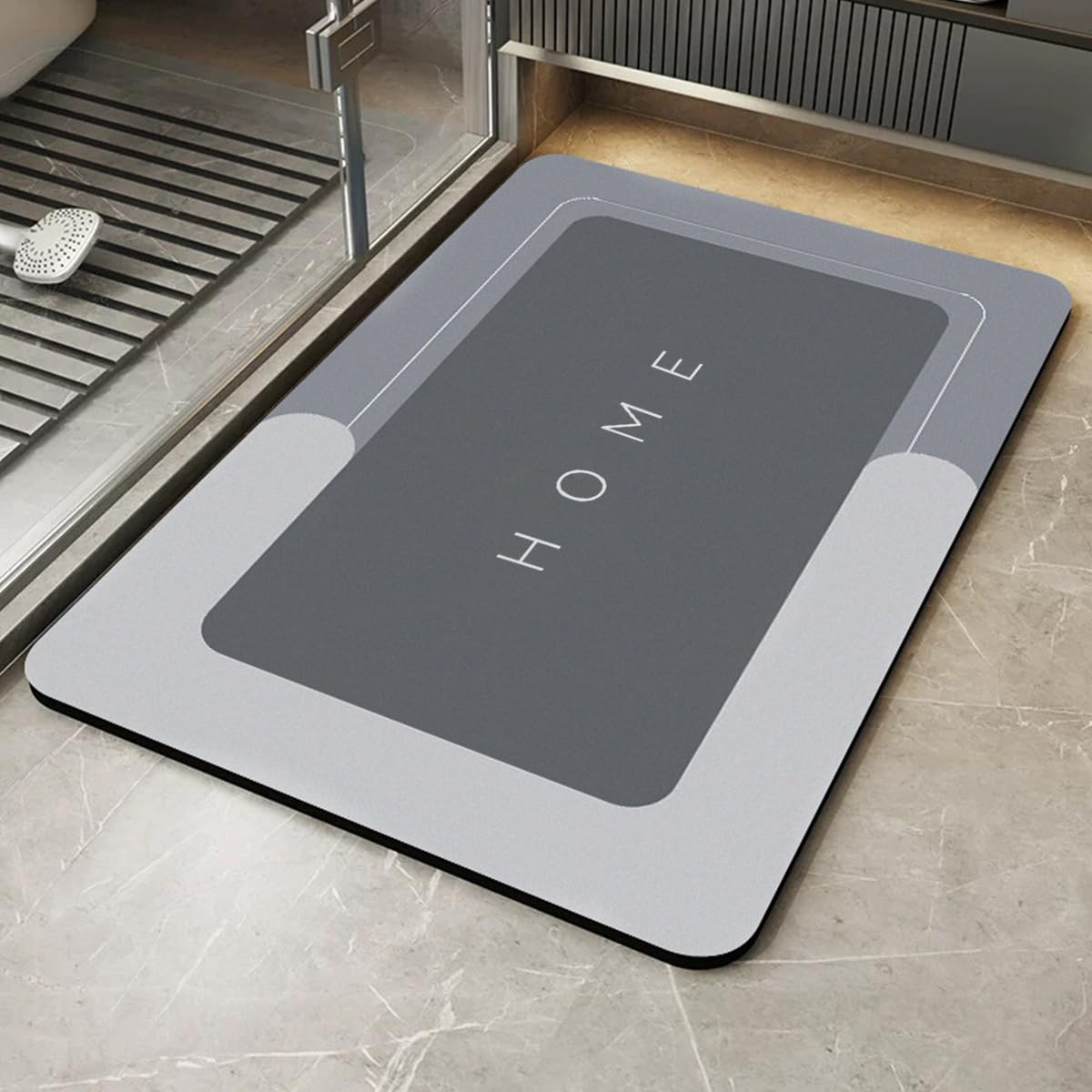 Super Absorbent Floor Mat Quick Dry Bathroom Mat Rugs Memory Foam Bath Mat Non Slip Entrance Rug, 1, 40*60CM