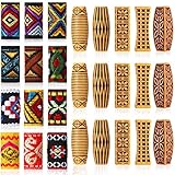 27 Pieces Hair Jewelry for Women Braids Hair Tube Beads and Fabric Dreadlock Beads DIY Mix Hair Braid Cuff Clip for Men Hip Hop Style (Symmetric Pattern)