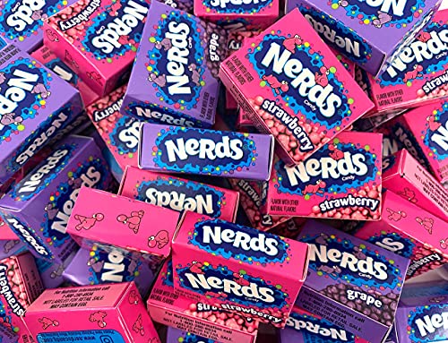 Halloween Candy Nerds Mini Boxes Grape & Strawberry Flavors Mini Boxes Candy, 2 Pounds