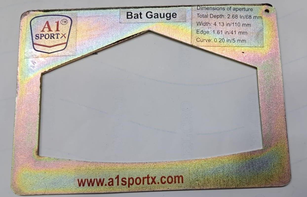 Cricket Bat Gauge Measuring Tool | Bat Size Checker for Width Edge Depth and Curve | Cricket Bat Measurement Template for Checking Bat Size Rules-image-8