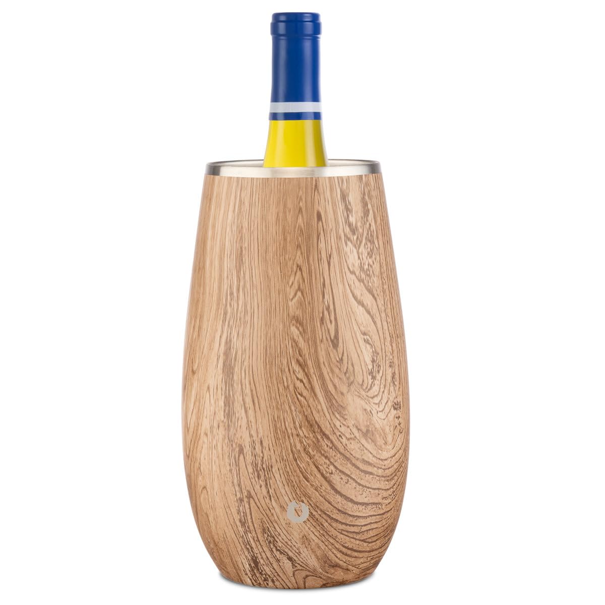 SNOWFOX Premium Vacuum Insulated, Triple Walled, Stainless Steel Wine Chiller w/Optimal fit to keep wine cold longer. Fits most Wine and Champagne Bottles. Non-Slip Silicon Base, Shimmer Gold — Amazon image 15