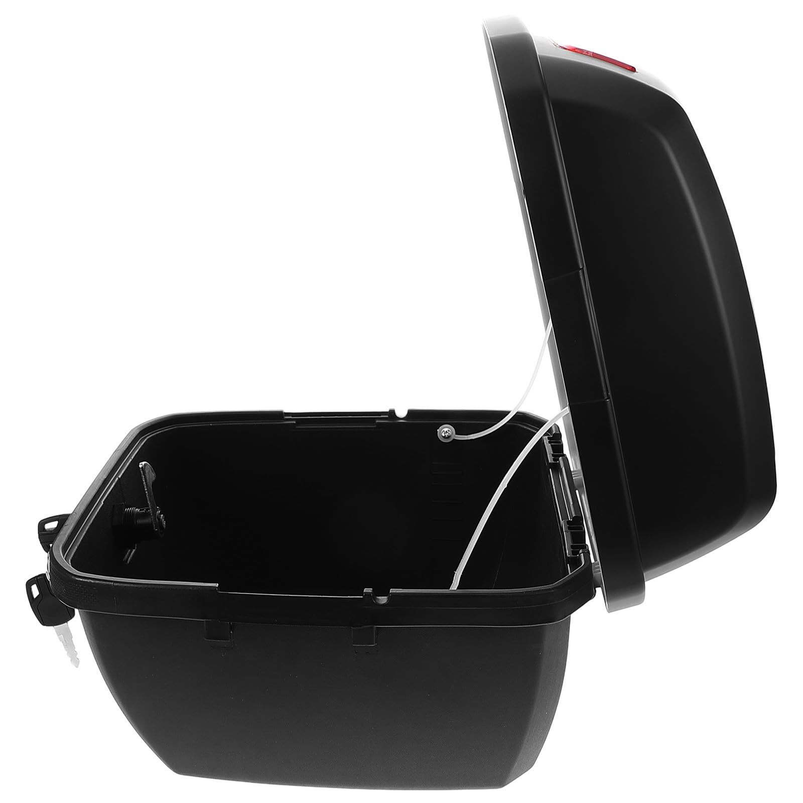 VICASKY Caja de Almacenamiento Trasera Negro, para Motocicleta y Scooter