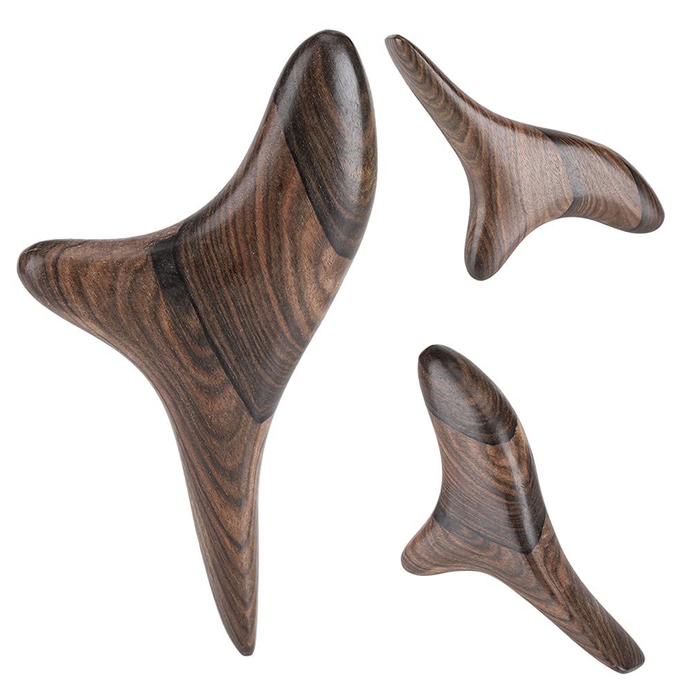 Vietnam Fragante Madera Tailandesa Tradicional ReflexologÃa Mano Pie Masaje Herramienta Ala Forma Masajeador Madera SPA Herramienta De Terapia