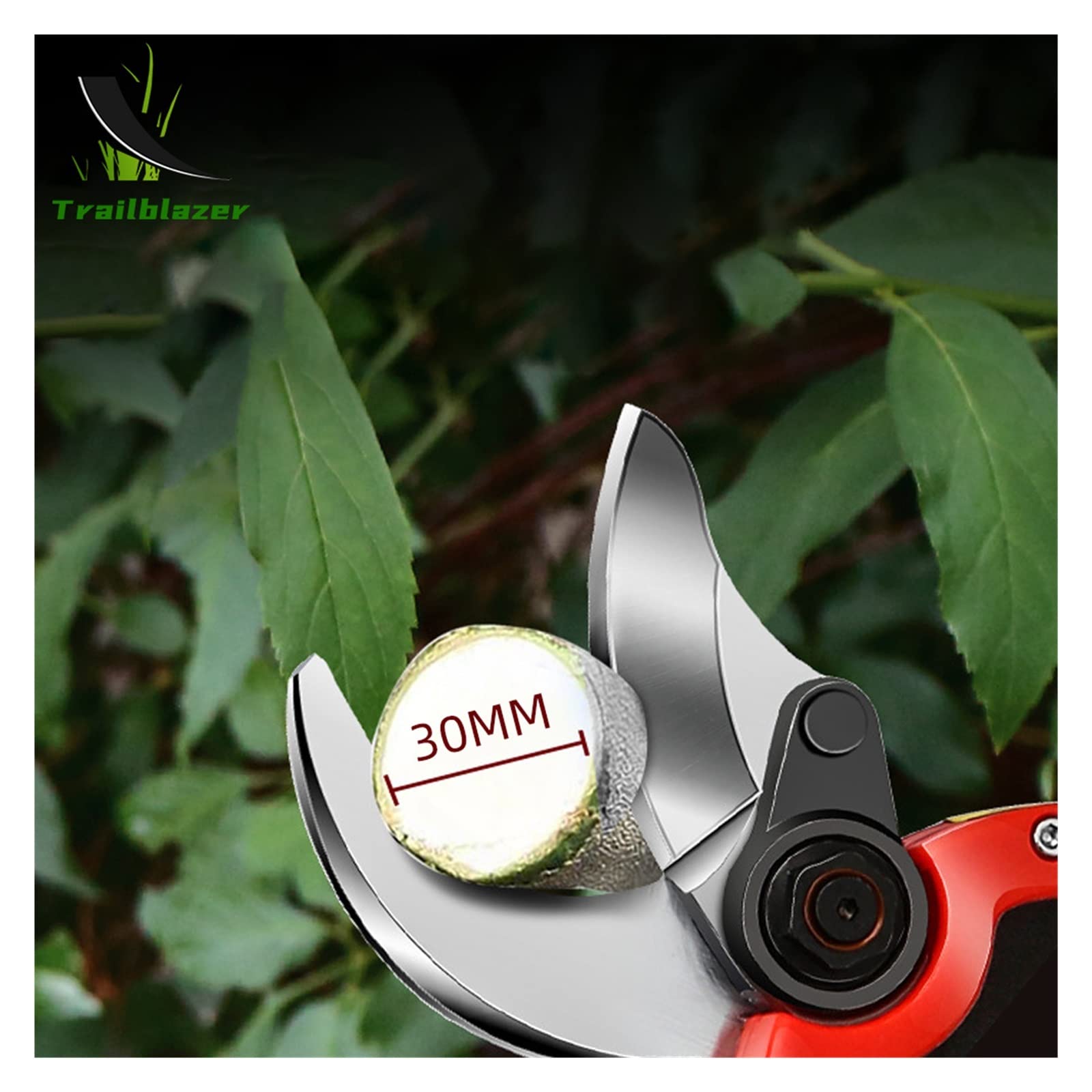Tijeras de podar eléctricas Tijeras for Ramas de jardín, Tijeras eléctricas de Litio for Cortar árboles frutales, Ramas Tijeras eléctricas Profesionales (Size : 25mm 1 Battery)