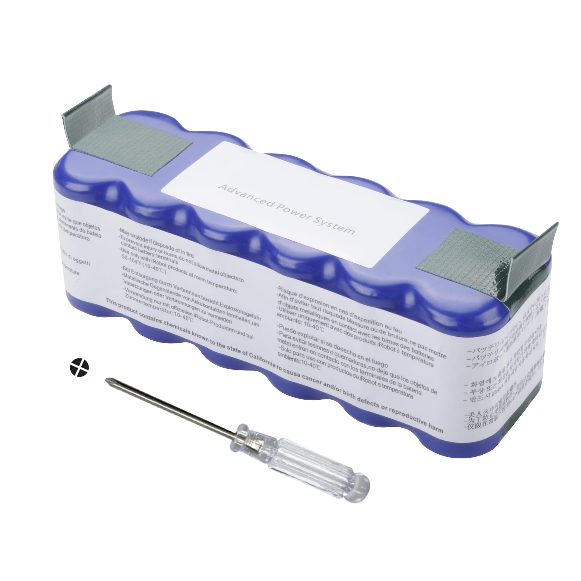 14.4V 4400mAh Replacement Parts XLife Extended Life Replacement Battery for Roomba R3 500 600 700 800 Series 530 540 545 550 555 560 570 580 620 630 660 650 760 770 780 790 880 960 980 NiMH Battery