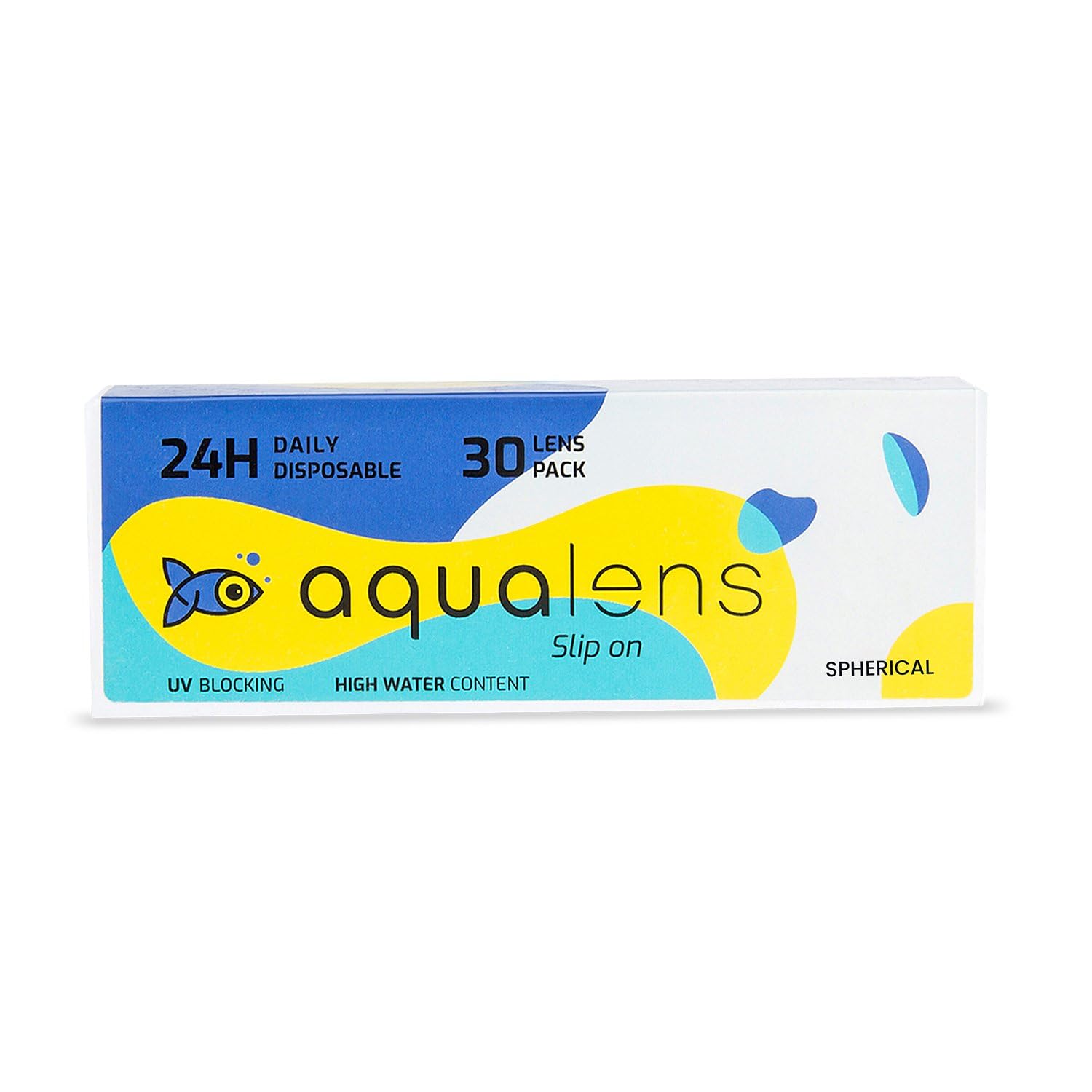 Aqualens 24H Daily Disposable Soft Contact Lenses with High Water Content, Oxygen Permeability & UV Protection - (30 Lens/Box) (-4.00)