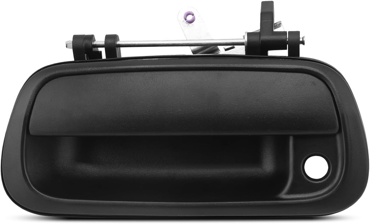 DEAL AUTO ELECTRIC PARTS Rear Truck Bed Upgraded Metal Tailgate Handle Latch w/Key Hole Replacement Kit, Compatible with 2000-2006 Toyota Tundra, Textured Black, Replaces# 69090-0C010, 69090-0C030