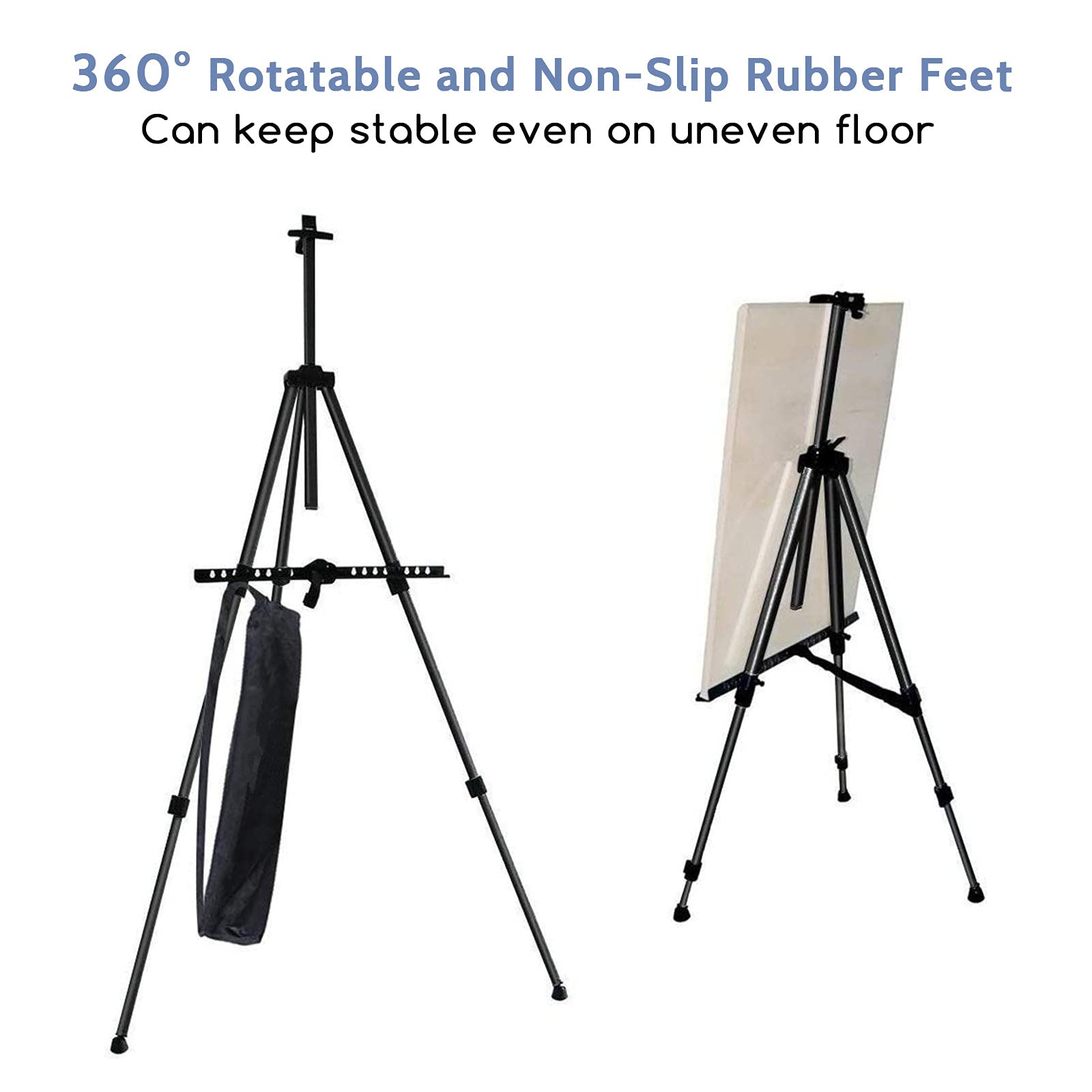 Chevalet De Peinture, Chevelet D’Atelier En Aluiniu Léger Et Pliable