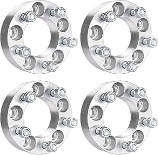 PUENGSI 5x4.5 Wheel Spacers Compatible with Je/ep YJ TJ XJ MJ KJ KK ZJ 1.5 inch 4pcs 5x114.3 Wheel spacers 82.5mm with 1/2-20 Studs for Wrangler Explorer Mustang Edge Ranger