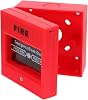 Resettable Manual Fire Alarm Button Key Reset Emergency Call Point Switch for Traditional Fire Alarm Systems Red Color