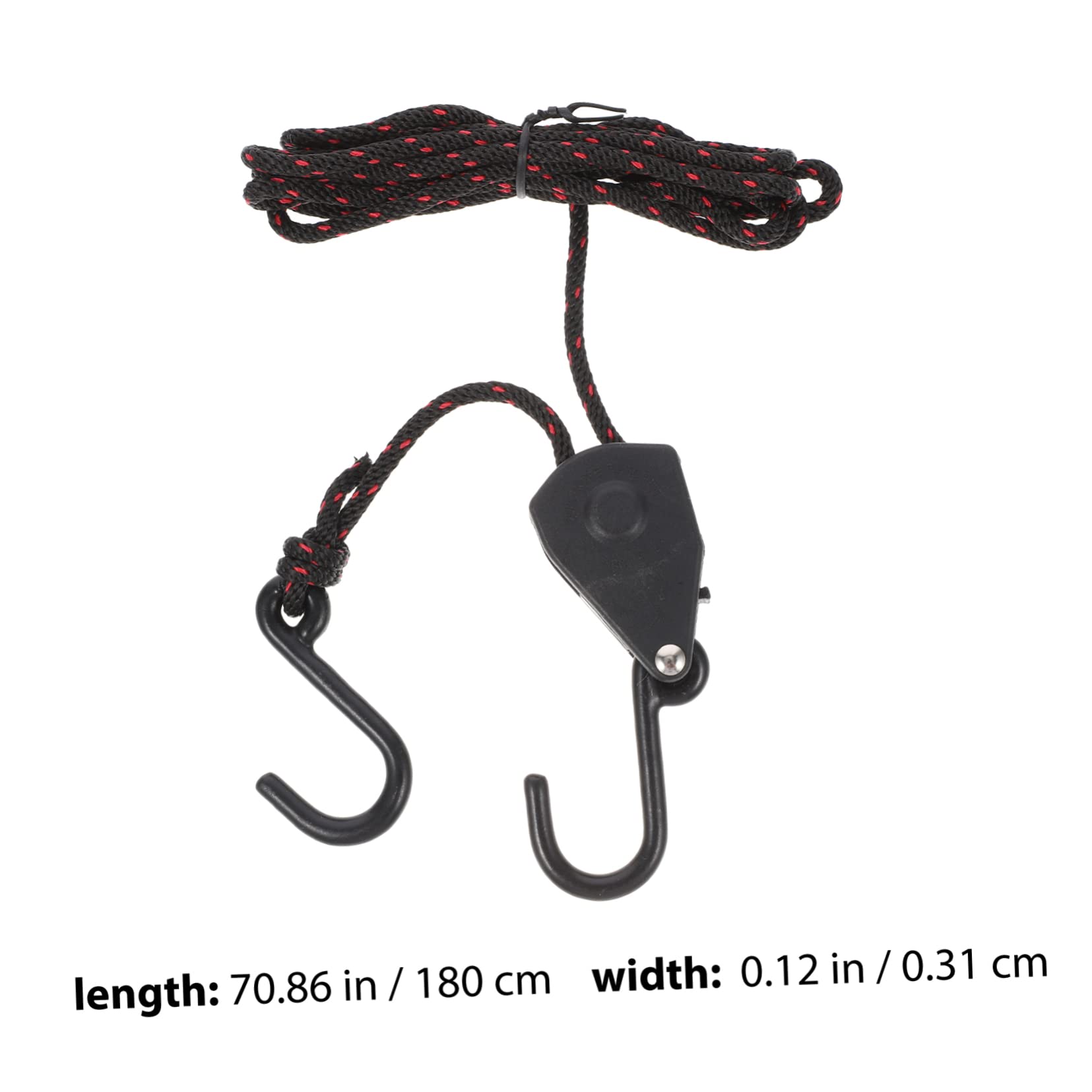 VICASKY 2Pcs Heavy Duty Adjustable Pulley Ratchet Straps for Kayak and Canoe Tie Down Rope Hangers with Capacity Secure Versatile for Camping and Boating