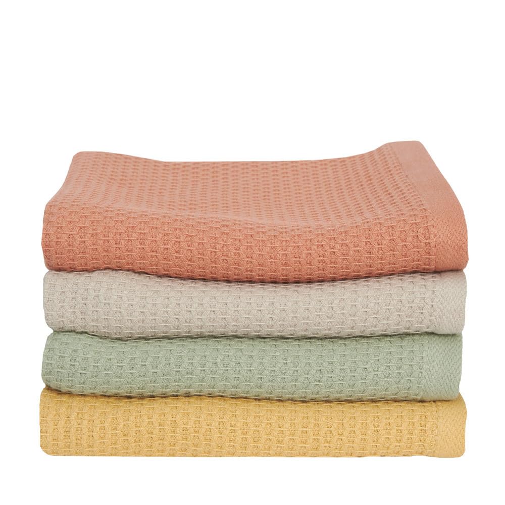 LA MALLORQUINA Pack 4 paños de Cocina 100% Algodón - Panal